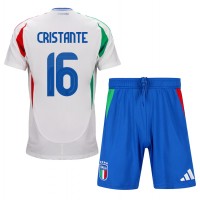 Italia Bryan Cristante #16 Vieras Peliasu Lasten EM-Kisat 2024 Lyhythihainen (+ Lyhyet housut)